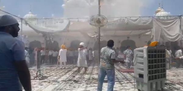 ਅੰਮ੍ਰਿਤਸਰ ਦੇ ਗੁਰਦੁਆਰਾ ਬਾਬਾ ਦੀਪ ਸਿੰਘ ਜੀ ਸ਼ਹੀਦ ਗੰਜ ਸਾਹਿਬ ਵਿੱਚ ਟੈਂਟ ਨੂੰ ਲੱਗੀ ਅੱਗ