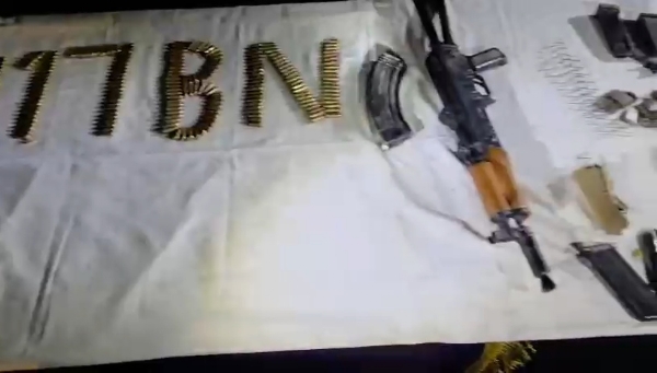 ਬੀਐੱਸਐੱਫ ਵੱਲੋਂ ਬਰਾਮਦ ਕੀਤਾ ਅਸਲ੍ਹਾ।