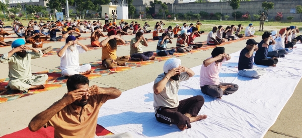 ਕੇਂਦਰੀ ਜੇਲ੍ਹ ਗੋਇੰਦਵਾਲ ਸਾਹਿਬ ਵਿਖੇ ਆਯੋਜਿਤ ਯੋਗ ਦਿਵਸ ਪ੍ਰੋਗਰਾਮ ਦਾ ਦ੍ਰਿਸ਼। ਕੇਂਦਰੀ ਜੇਲ੍ਹ ਗੋਇੰਦਵਾਲ ਸਾਹਿਬ ਵਿਖੇ ਆਯੋਜਿਤ ਯੋਗ ਦਿਵਸ ਪ੍ਰੋਗਰਾਮ ਦਾ ਦ੍ਰਿਸ਼।