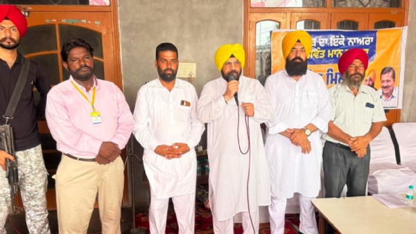 ਲੋਕ ਮਿਲਣੀ ਦੌਰਾਨ ਸੰਬੋਧਨ ਕਰਦੇ ਹੋਏ ਮੰਤਰੀ ਹਰਭਜਨ ਸਿੰਘ ਈ.ਟੀ.ਓ.।