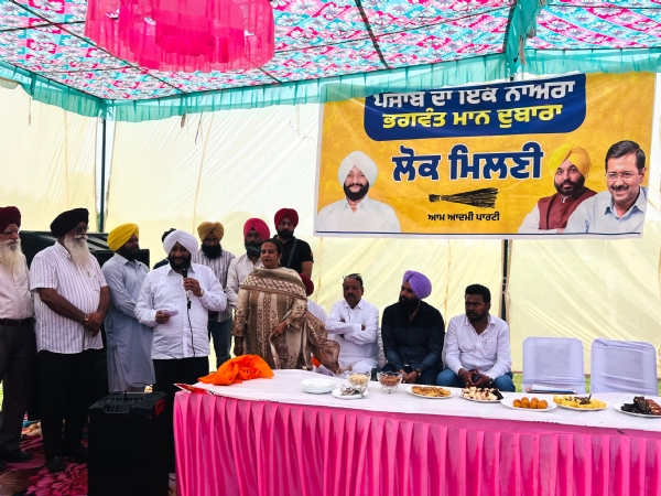 ਲੋਕ ਮਿਲਣੀ ਦੌਰਾਨ ਸੰਬੋਧਨ ਕਰਦੇ ਹੋਏ ਵਿਧਾਇਕ ਕੁਲਵੰਤ ਸਿੰਘ।