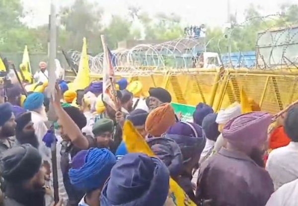 ਬੰਦੀ ਸਿੰਘਾਂ ਦੀ ਰਿਹਾਈ ਦੀ ਮੰਗ ਨੂੰ ਲੈ ਕੇ ਚੰਡੀਗੜ੍ਹ ਵਿੱਚ ਪ੍ਰਦਰਸ਼ਨ ਦਾ ਦ੍ਰਿਸ਼।