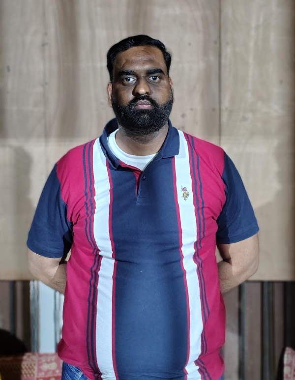 ਈਡੀ ਵੱਲੋਂ ਗ੍ਰਿਫ਼ਤਾਰ ਕੀਤਾ ਗਿਆ ਮੁਲਜ਼ਮ।