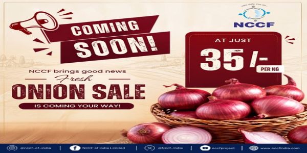 ਮਹਾਰਾਸ਼ਟਰ ਦੇ ਨਾਸਿਕ ਤੋਂ 800 ਟਨ ਪਿਆਜ਼ ਲੈ ਕੇ ਬੁੱਧਵਾਰ ਨੂੰ ਦਿੱਲੀ ਪਹੁੰਚੇਗੀ 