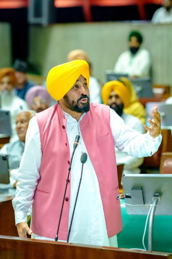ਵਿਧਾਨ ਸਭਾ ਦੌਰਾਨ ਸੰਬੋਧਨ ਕਰਦੇ ਹੋਏ ਮੁੱਖ ਮੰਤਰੀ ਭਗਵੰਤ ਸਿੰਘ ਮਾਨ। ਵਿਧਾਨ ਸਭਾ ਦੌਰਾਨ ਸੰਬੋਧਨ ਕਰਦੇ ਹੋਏ ਮੁੱਖ ਮੰਤਰੀ ਭਗਵੰਤ ਸਿੰਘ ਮਾਨ।