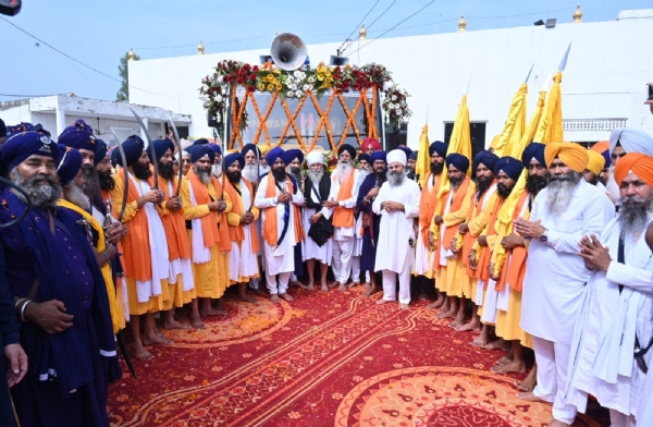 ਗੁਰਦੁਆਰਾ ਹਾਜੀਰਤਨ ਸਾਹਿਬ ਬਠਿੰਡਾ ਤੋਂ ਰਵਾਨਾ ਹੁੰਦਾ ਹੋਇਆ ਮੀਰੀ-ਪੀਰੀ ਖਾਲਸਾ ਮਾਰਚ। ਗੁਰਦੁਆਰਾ ਹਾਜੀਰਤਨ ਸਾਹਿਬ ਬਠਿੰਡਾ ਤੋਂ ਰਵਾਨਾ ਹੁੰਦਾ ਹੋਇਆ ਮੀਰੀ-ਪੀਰੀ ਖਾਲਸਾ ਮਾਰਚ।